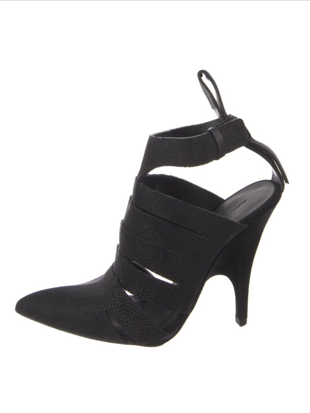 Alexander Wang black Leather Ankle Boots size IT 37